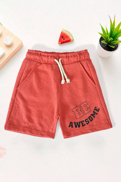 Lefties Boy's Be Awesome Printed Classic Terry Shorts Boy's Shorts SNR 