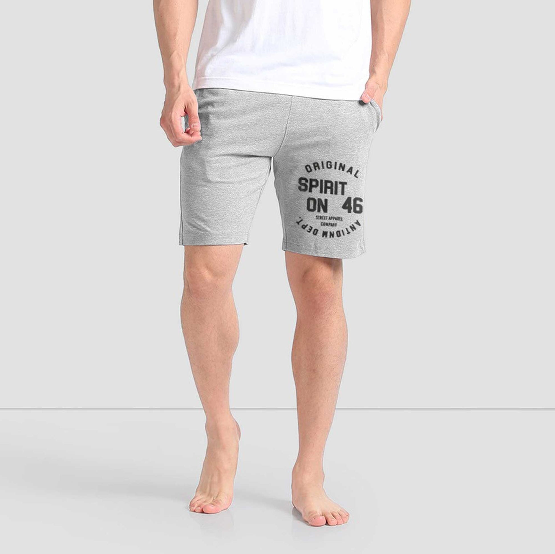 Men's Kelberg Original Spirit Printed Terry Shorts Men's Shorts Hani tax Heather Grey S 