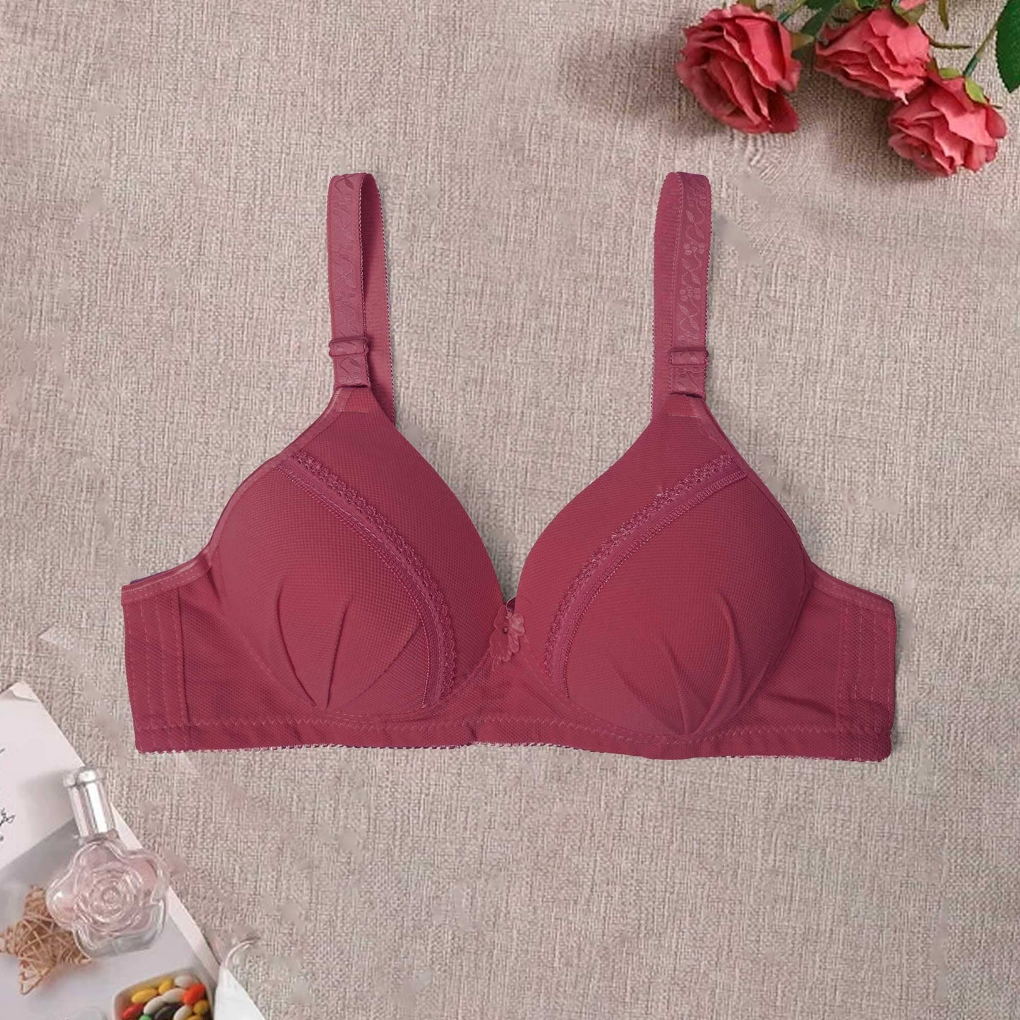 Women's Kenema Classic Foam Padded Bra Women's Lingerie SRL Maroon 32 