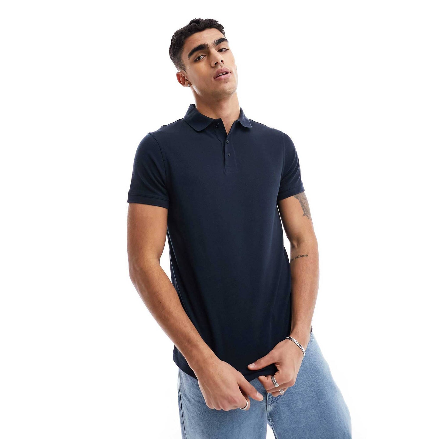 Men's Minor Fault Polo Shirt Minor Fault Image Navy S 