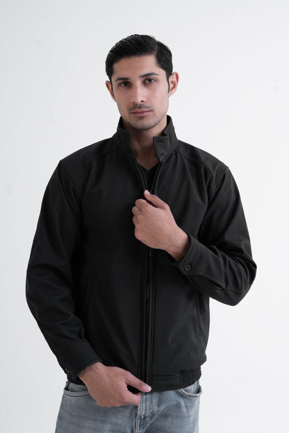 Polo Republica Men's Softshell Zipper Jacket Men's Jacket Polo Republica Black XS 