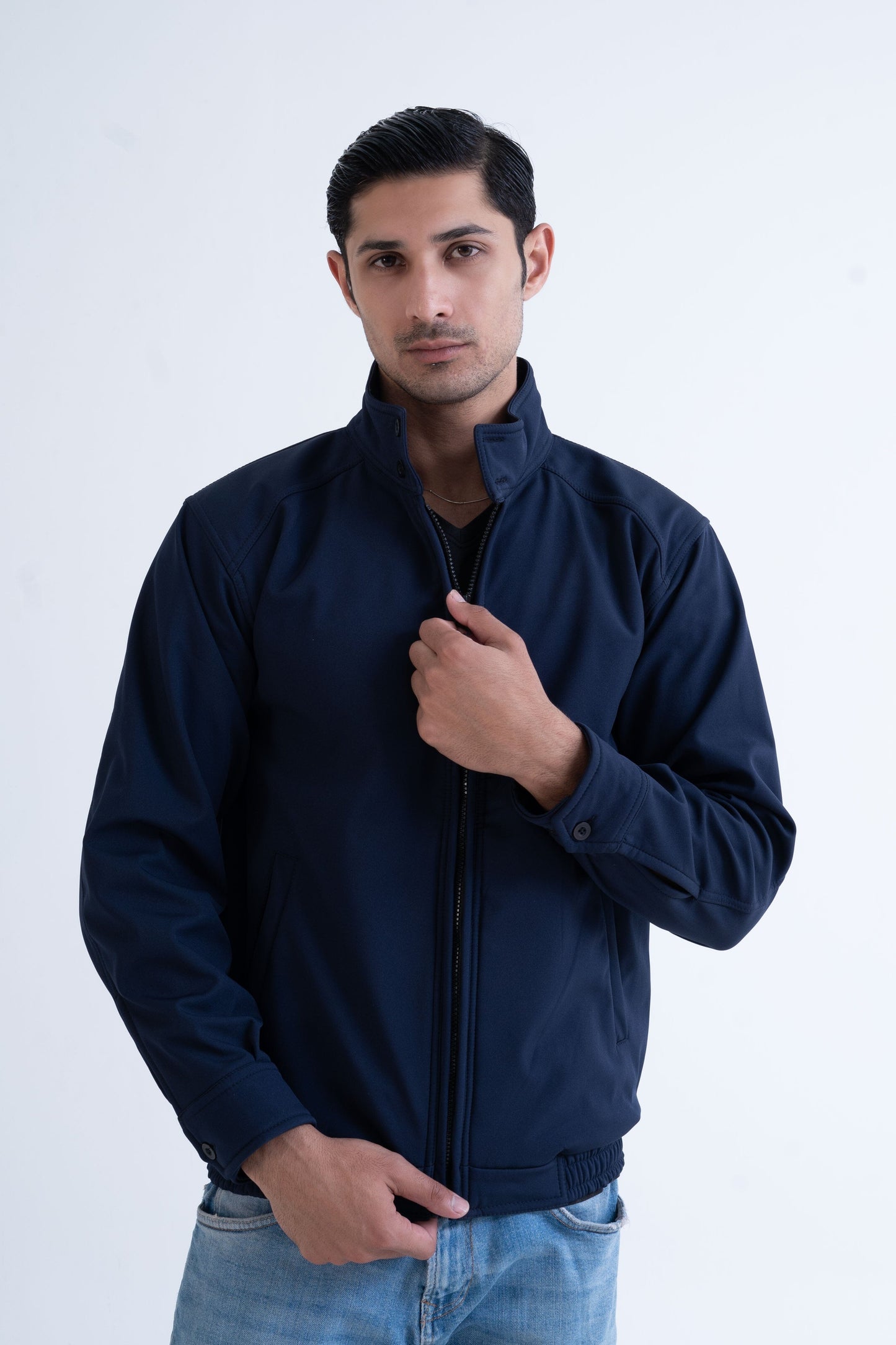 Polo Republica Men's Softshell Zipper Jacket Men's Jacket Polo Republica Navy XS 