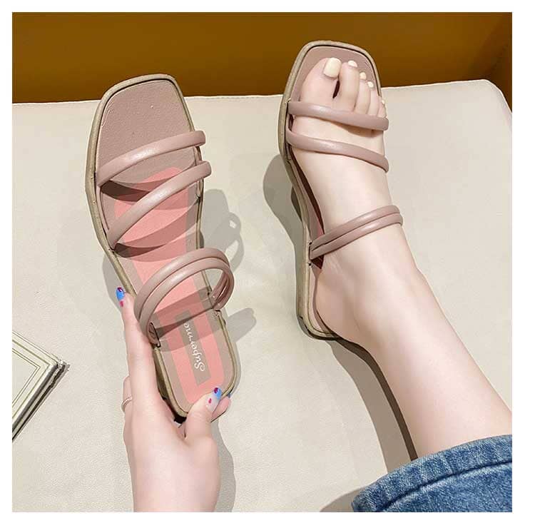 Fashion Women's Low Heels Rubber Chappal Women's Shoes Sunshine China 