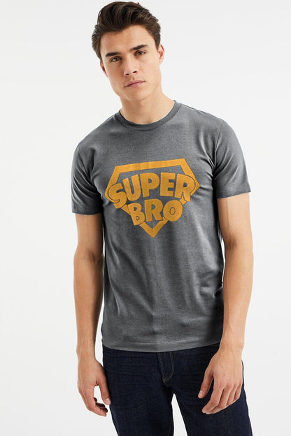 Range Men's Super Bro Printed Crew Neck Tee Shirt Men's Tee Shirt SNC 