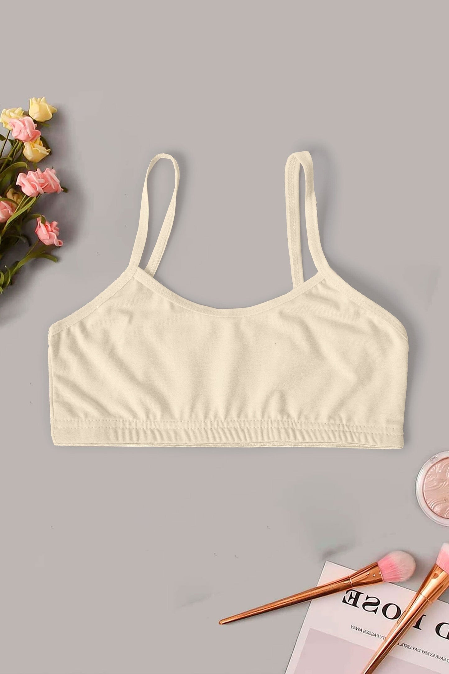 Girl's/Women's Antwerp Bidi Bra Women's Lingerie Cash Purchase Kamran Mushtaq Cream 28-30 