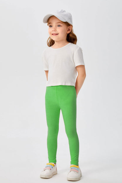 Hopio Kid's Solid Design Leggings Kid's Trousers MHJ 