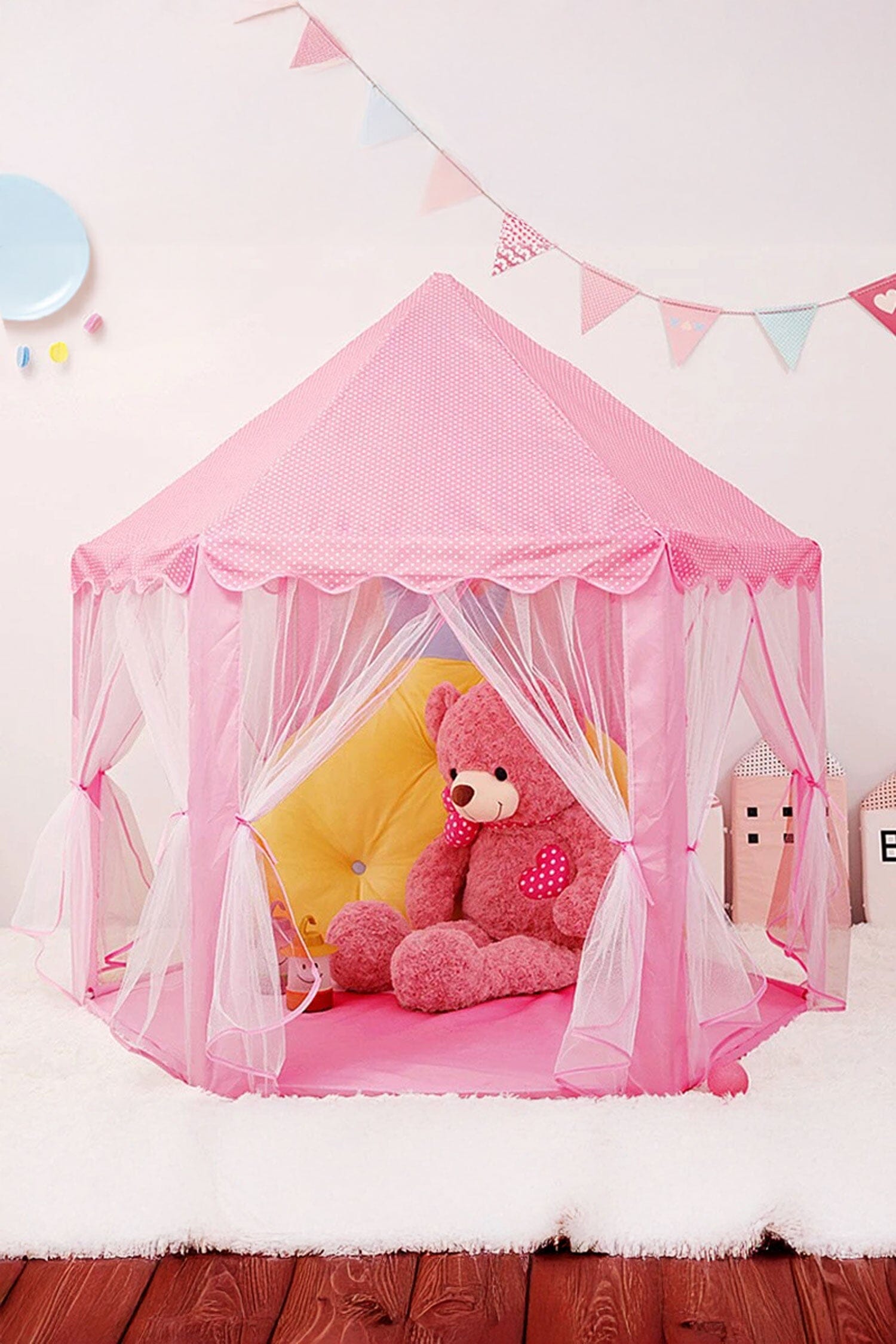 Pink tent for girls hotsell