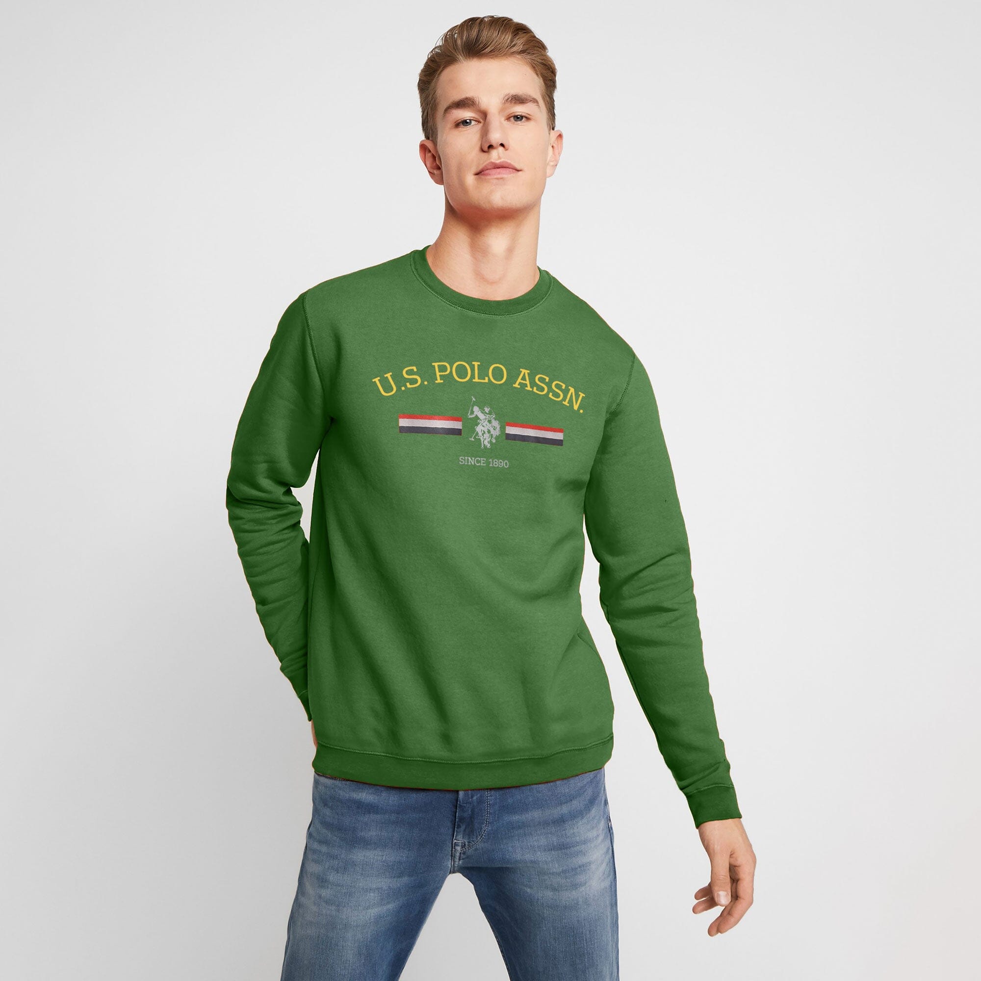 USPA Men s Since 1890 Printed Fleece Sweat Shirt