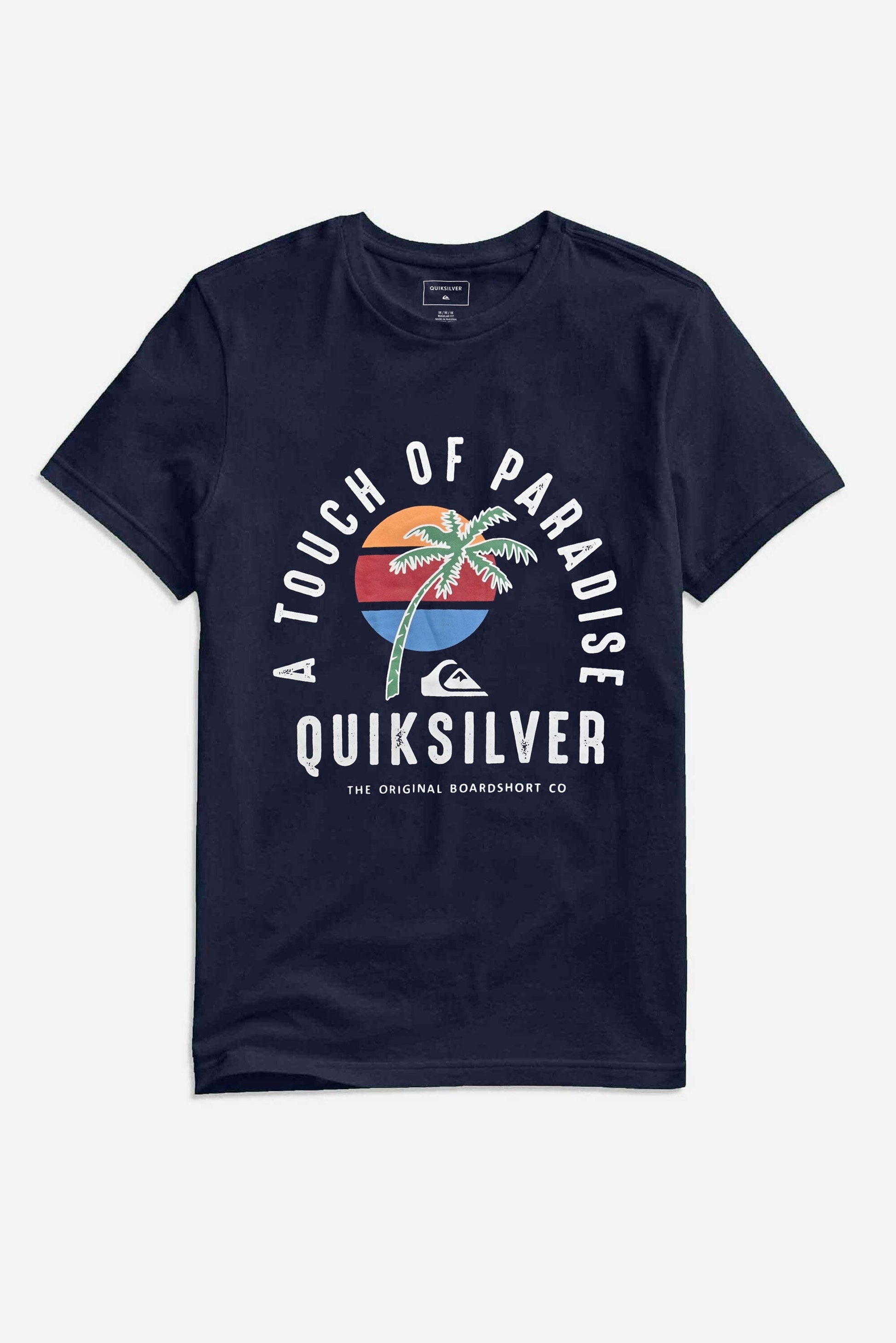 Quick Silver Men's Touch Of Paradise Printed Short Sleeve Tee Shirt Men's Tee Shirt HAS Apparel 