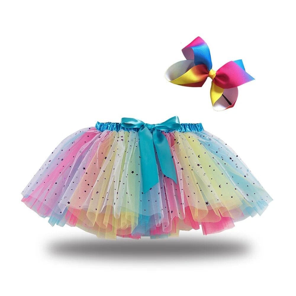 Girl's Elasticated Waist Fancy Net Skirt With Bow Girl's Skirt Sunshine China 