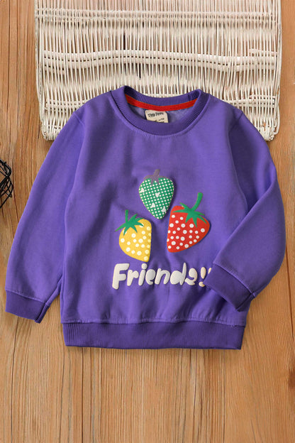 Tiny Teen Kid's Friends Printed Fleece Sweat Shirt kid's sweat shirt SNR 