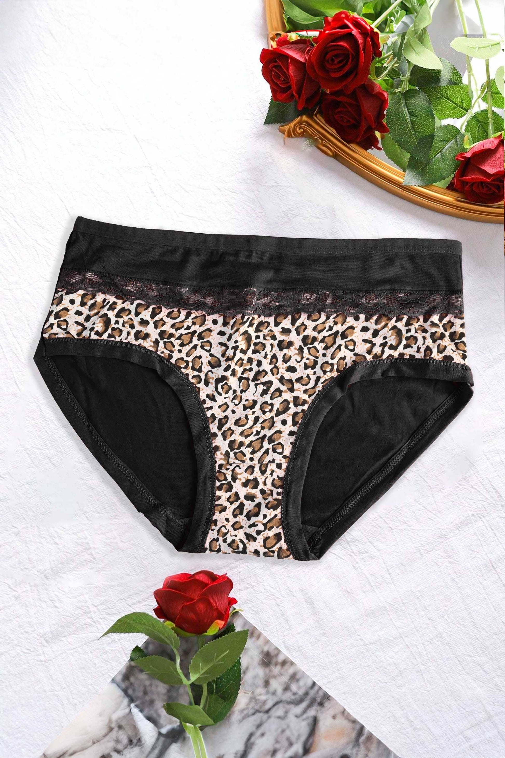 Shuifanxin Women's Leopard Printed Underwear Panties