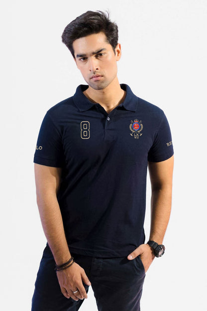 Polo Republica Men's Crest & Polo Republica 8 Embroidered Polo Shirt Men's Polo Shirt Polo Republica 