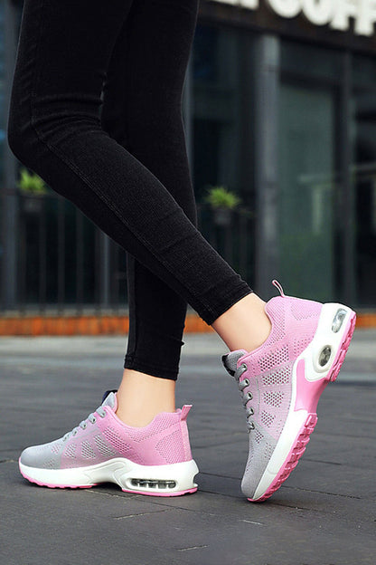 Fashion Women's Air-Cushioned Lace-Up Sneakers Women's Shoes Shaoxing Shangqu im&ex Co.,ltd 