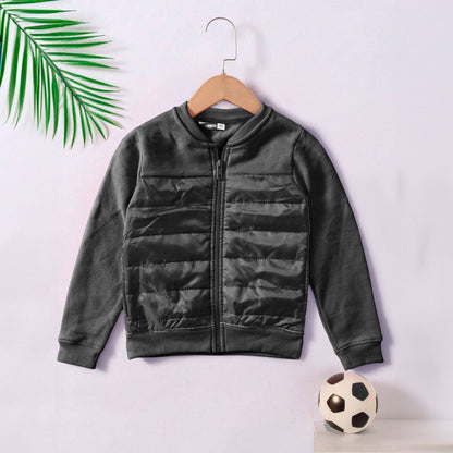 Pepco Boy's Contrast Design Bomber Jacket Boy's Jacket SZK Smog Black & Black 2-3 Years 