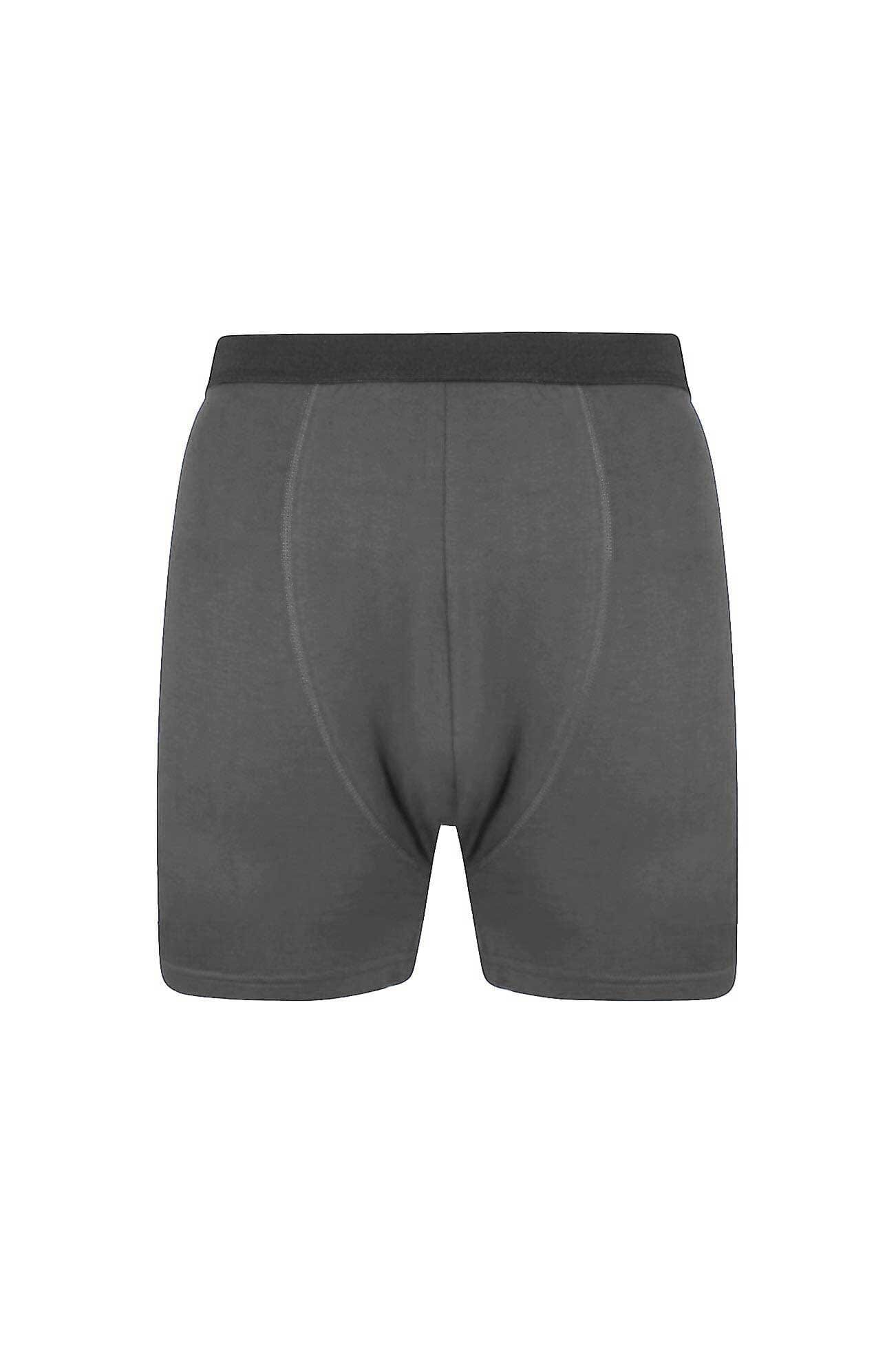 BD Men's Contrast Waistband Minor Fault Boxer Shorts Minor Fault Image Garments (Pvt.) Ltd. Graphite 2XL 