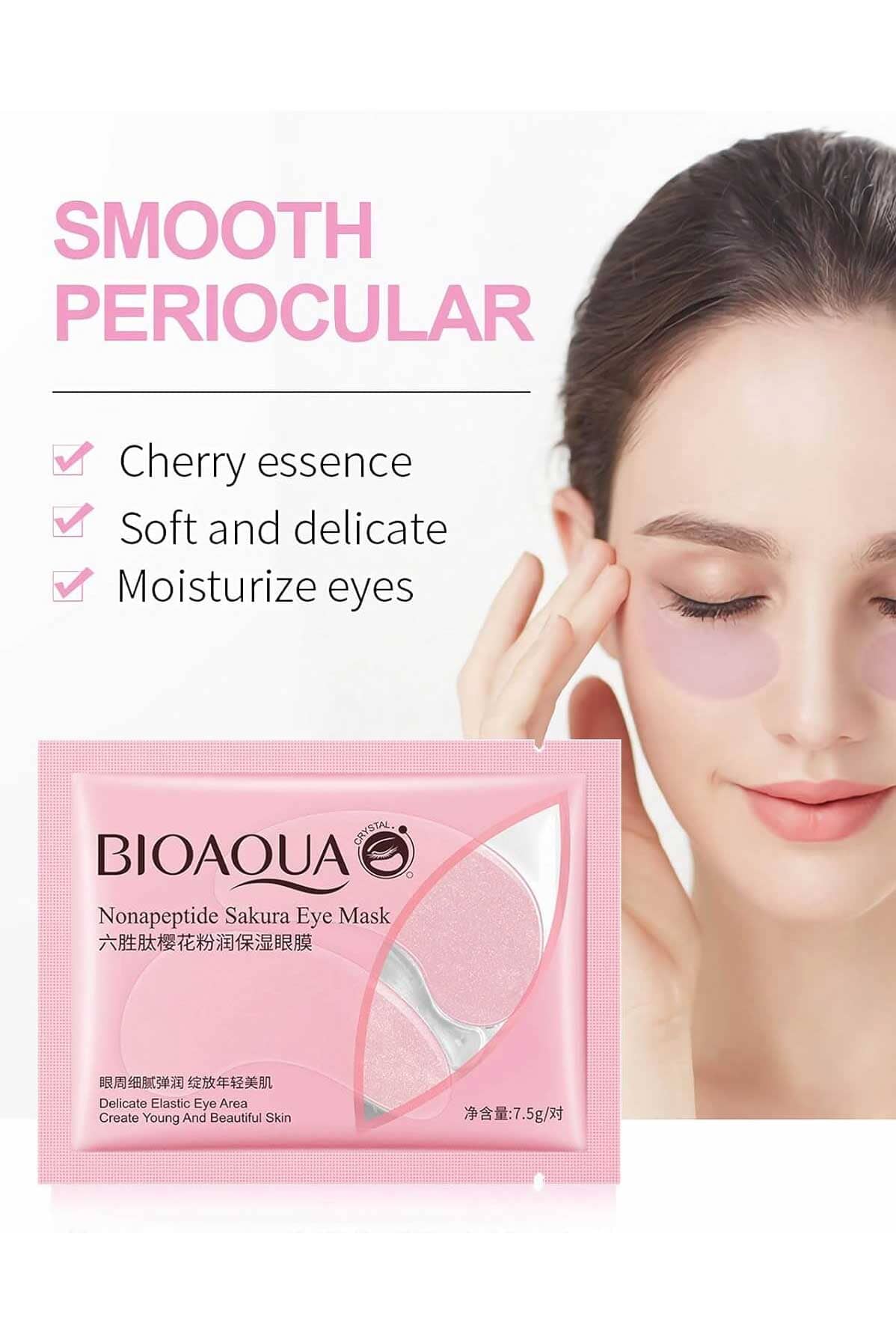 Women's Bioaoqua Nonapeptide Sakura Eye Mask Health & Beauty Sunshine China 