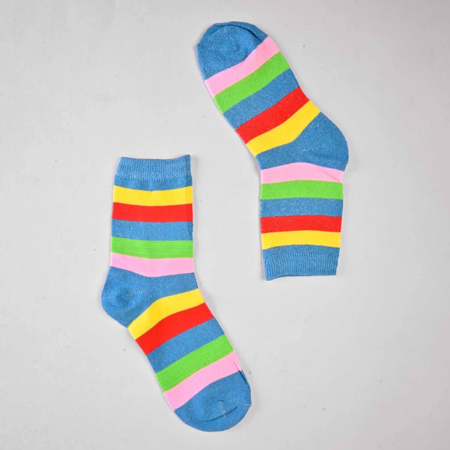 Women's Lining Style Classic Crew Socks Socks SRL Blue D1 EUR 35-40