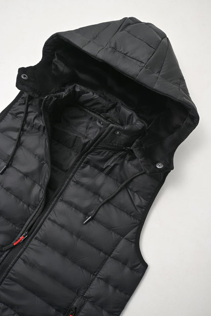 Men's Premium Detachable Hood Puffer Gilet