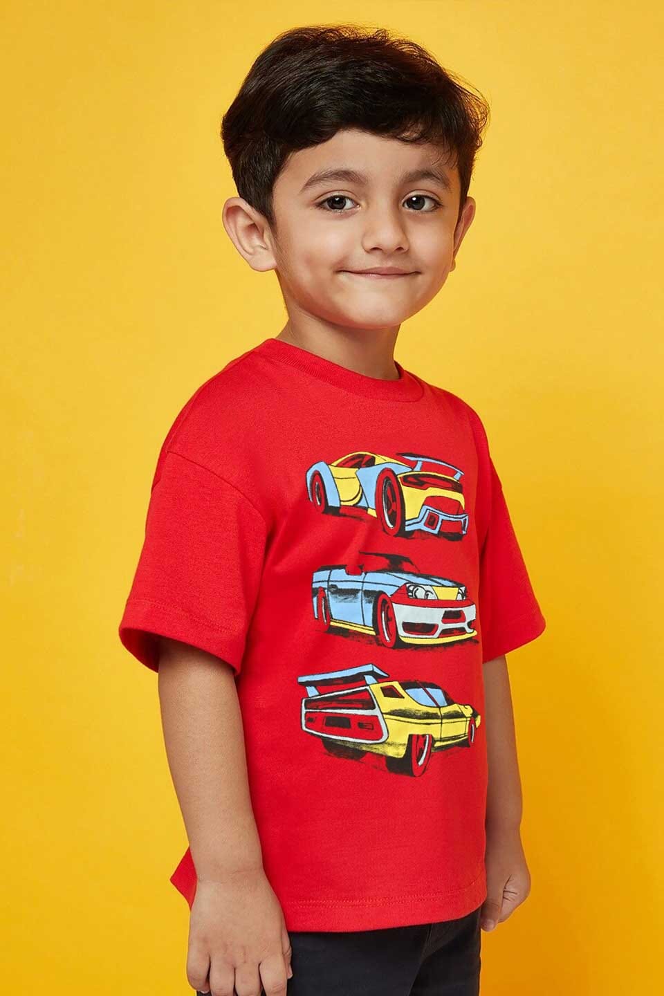 Le Printemps Boy's Cars Printed Tee Shirt Boy's Tee Shirt Athar Traders 