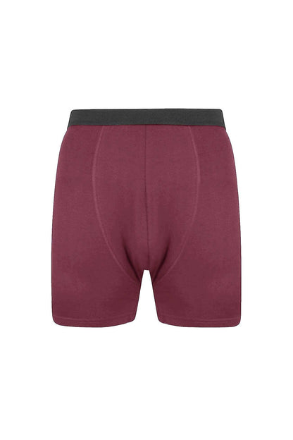 BD Men's Contrast Waistband Minor Fault Boxer Shorts Minor Fault Image Garments (Pvt.) Ltd. Maroon 2XL 