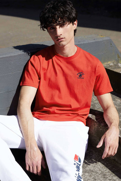 Beverly Hills Men's Polo Club Embroidered Crew Neck Tee Shirt