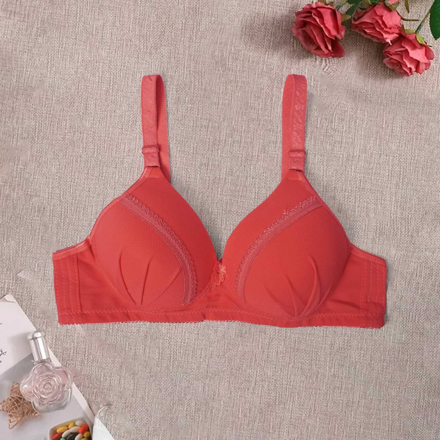 Women's Kenema Classic Foam Padded Bra Women's Lingerie SRL Red 32 