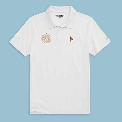 Polo Republica Men's Moose & Crest Embroidered Short Sleeve Polo Shirt Men's Polo Shirt Polo Republica 