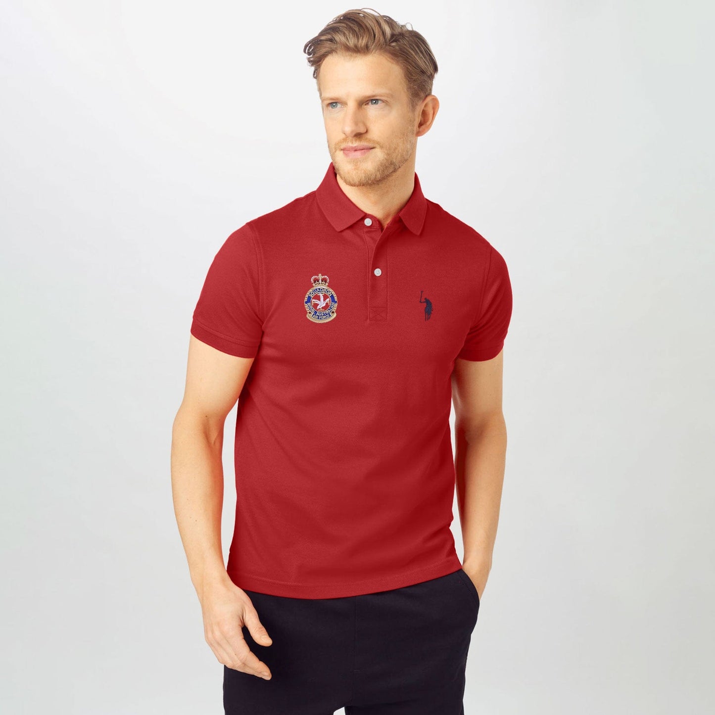 Polo Republica Men's Signature Pony & Squadron Embroidered Short Sleeve Polo Shirt Men's Polo Shirt Polo Republica 