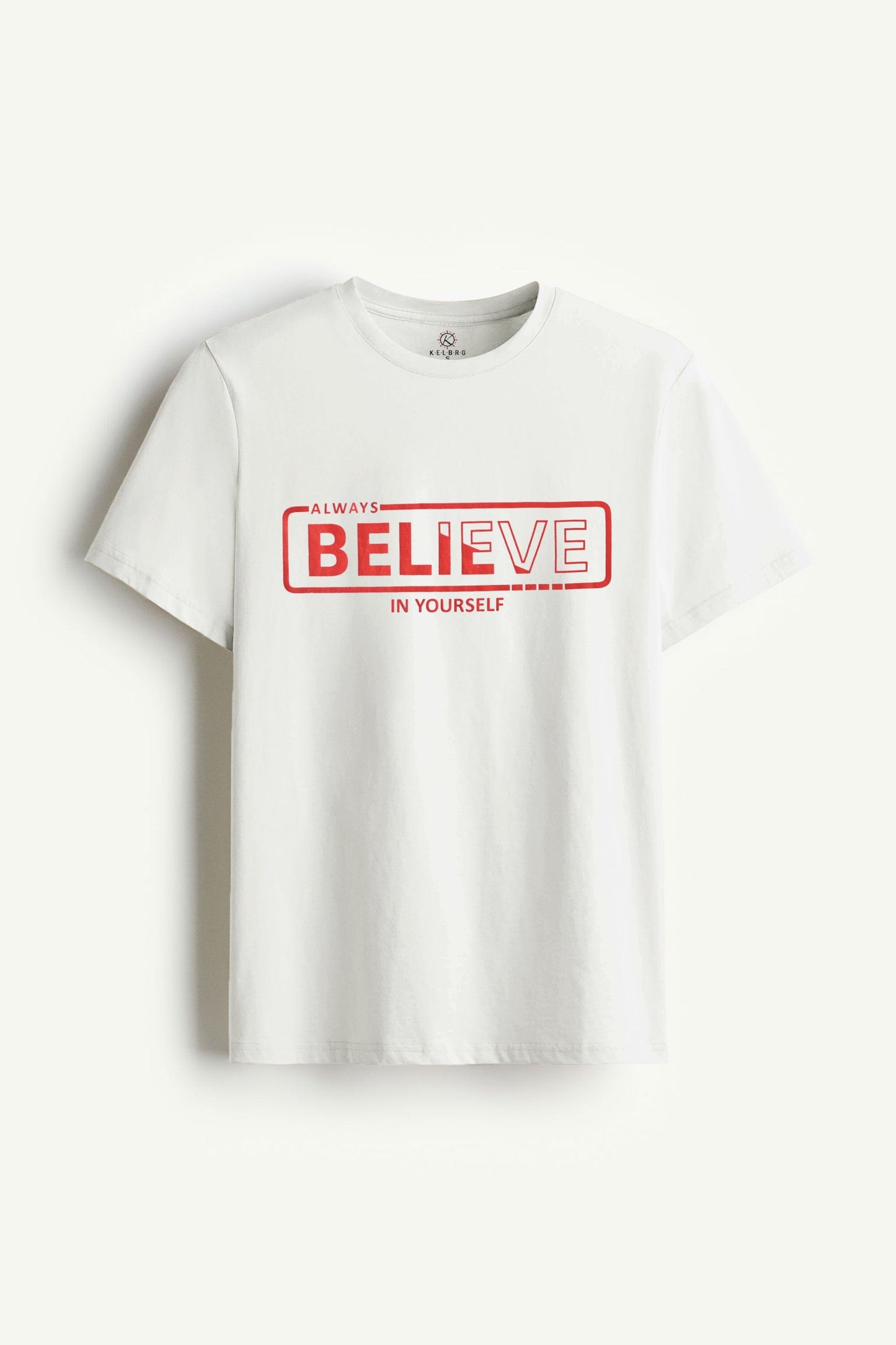 Kelbrg Men's CEO Believe Printed Classic Tee Shirt Men's Tee Shirt First Choice 