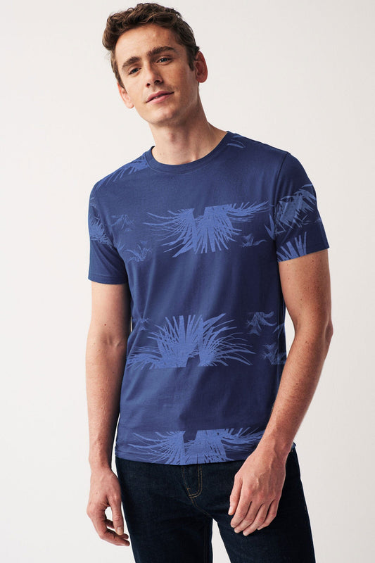 Polo Republica Men's Palm Tree Printed Short Sleeve Tee Shirt Men's Tee Shirt Polo Republica 