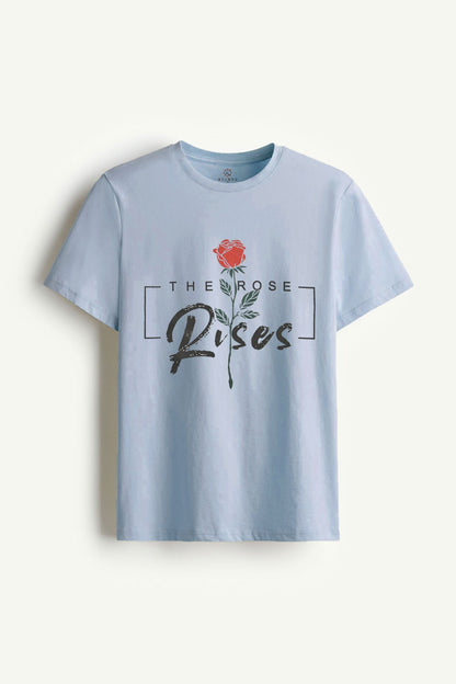 Kelbrg Men's The Rose Rises Printed Tee Shirt Men's Tee Shirt First Choice 