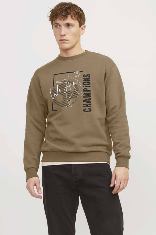 L.A.T Men's Champions Printed Fleece Minor Fault Sweat Shirt