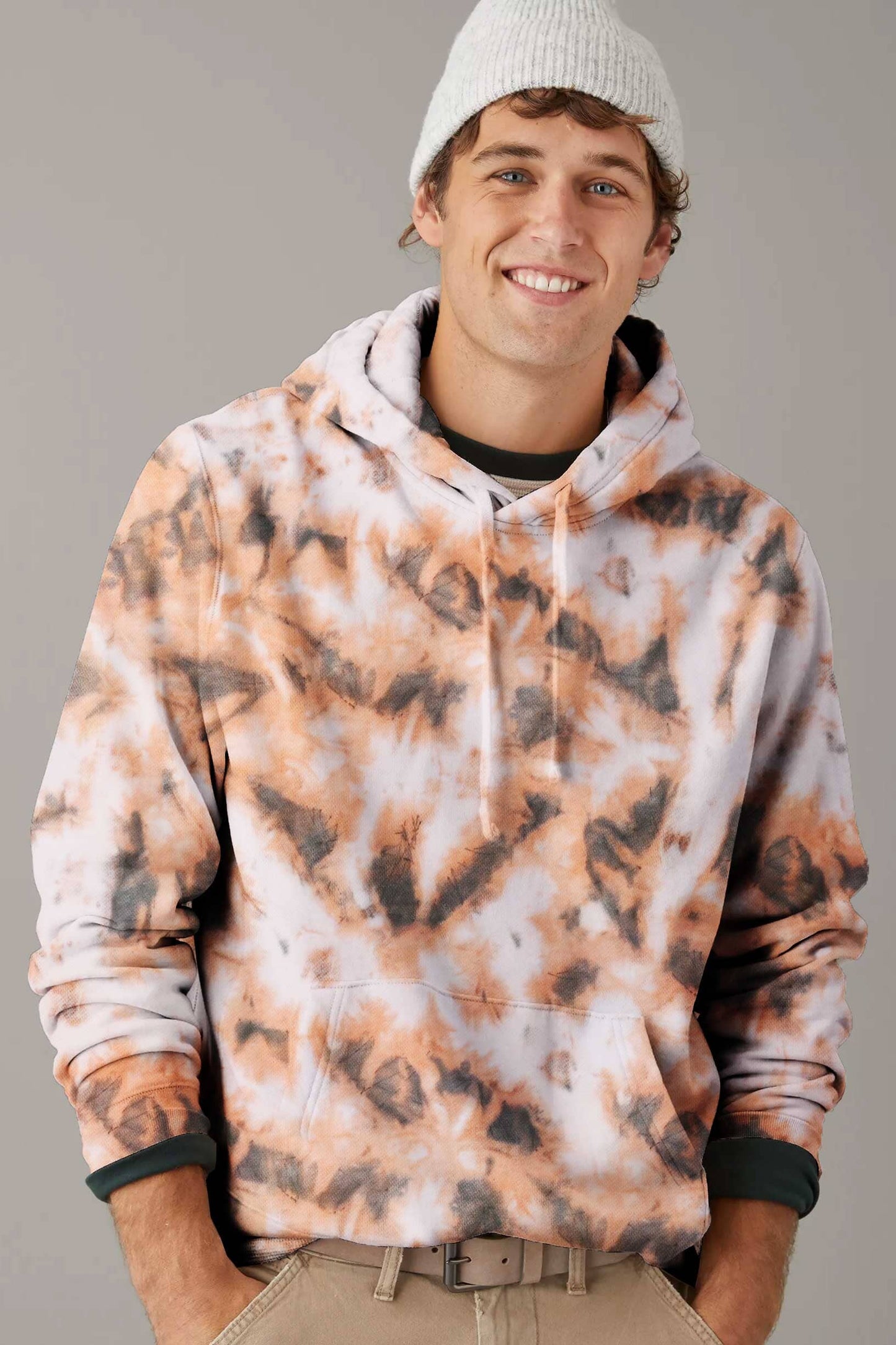 MAX 21 Men's Dye Style Pullover Hoodie Men's Pullover Hoodie SZK 