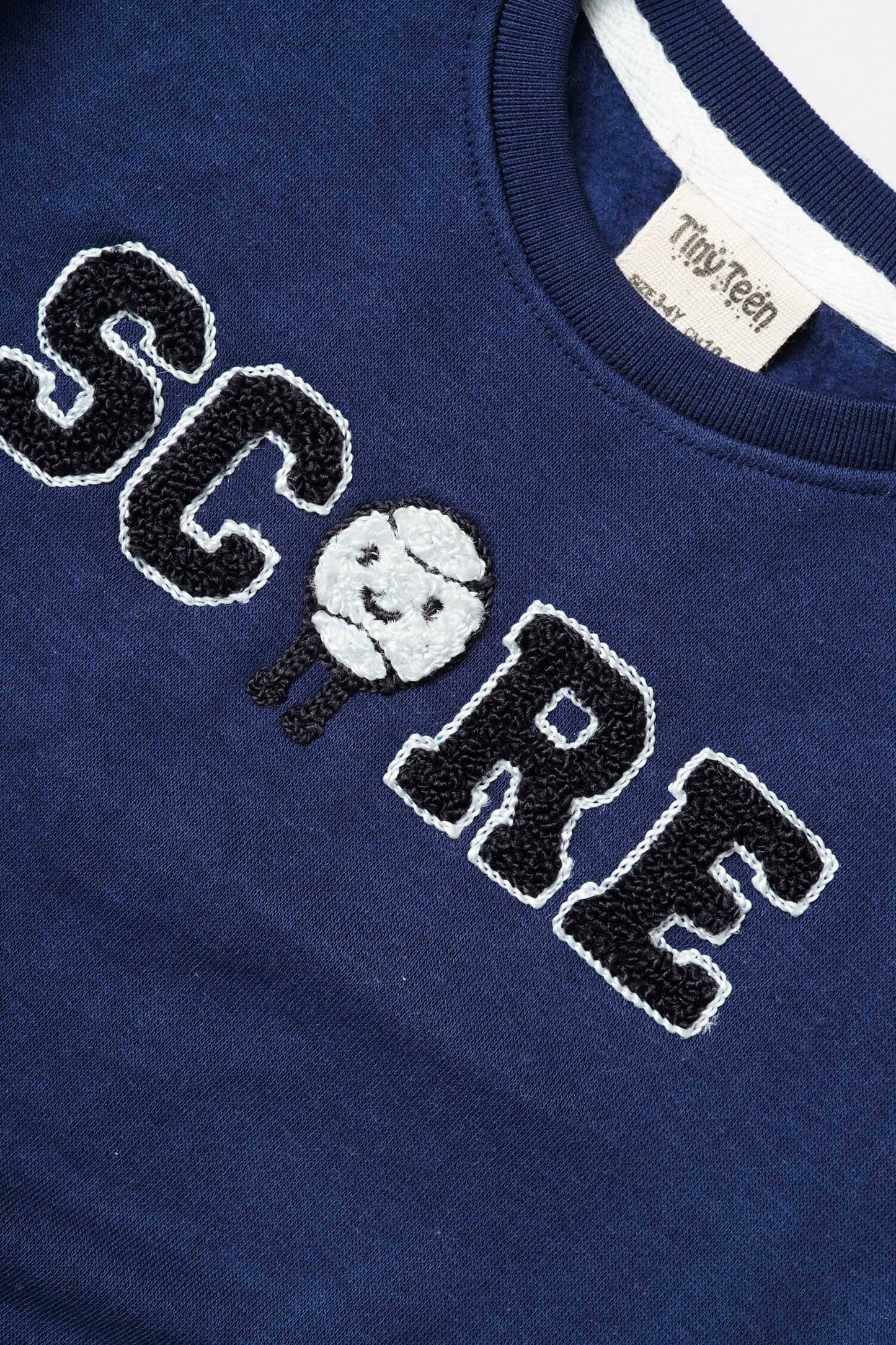 Tiny Teen Kid's Score Applique Fleece Sweat Shirt Kid's Sweat Shirt Salman Rahim 