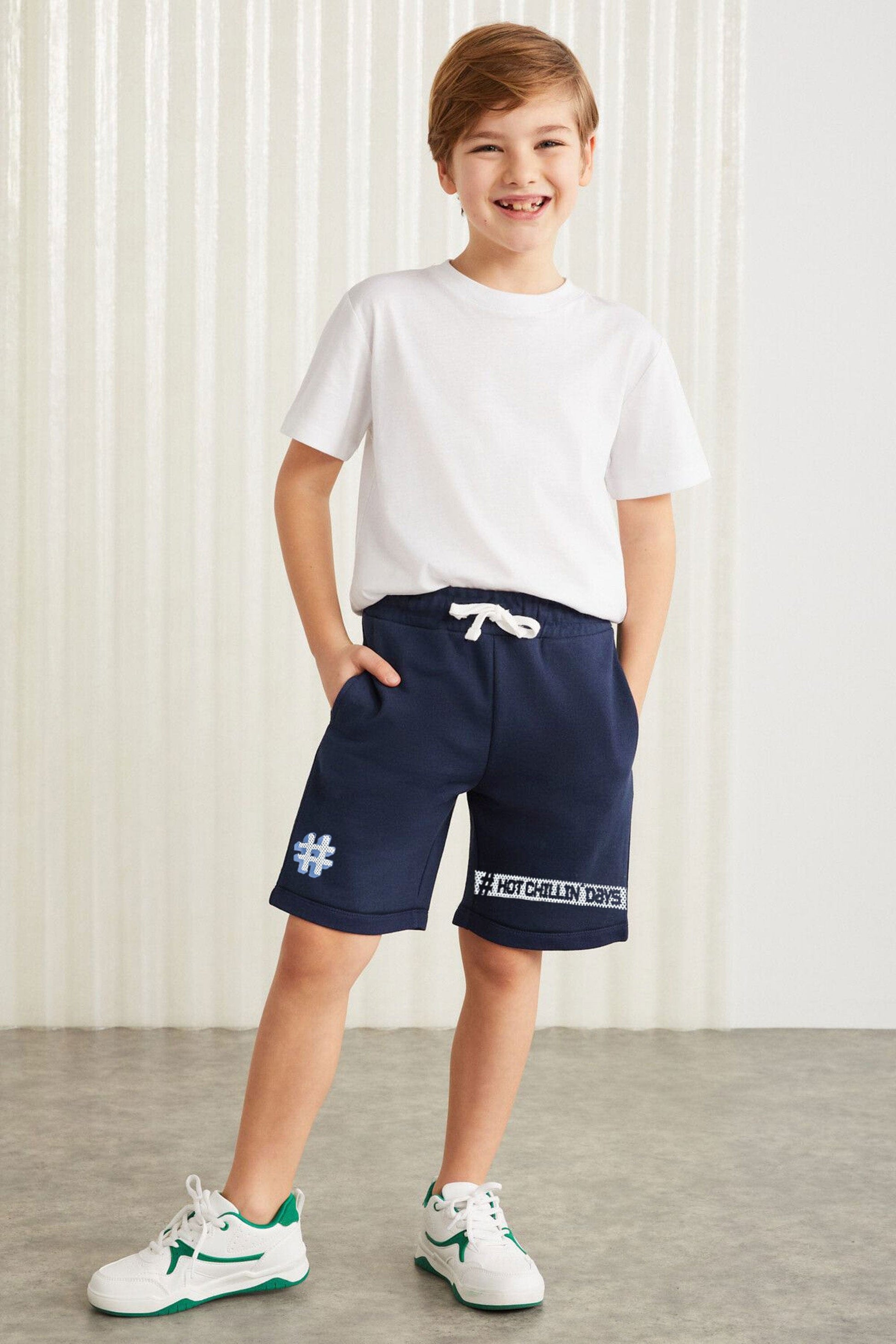 YFK Kid's Chillin Days Printed Classic Shorts