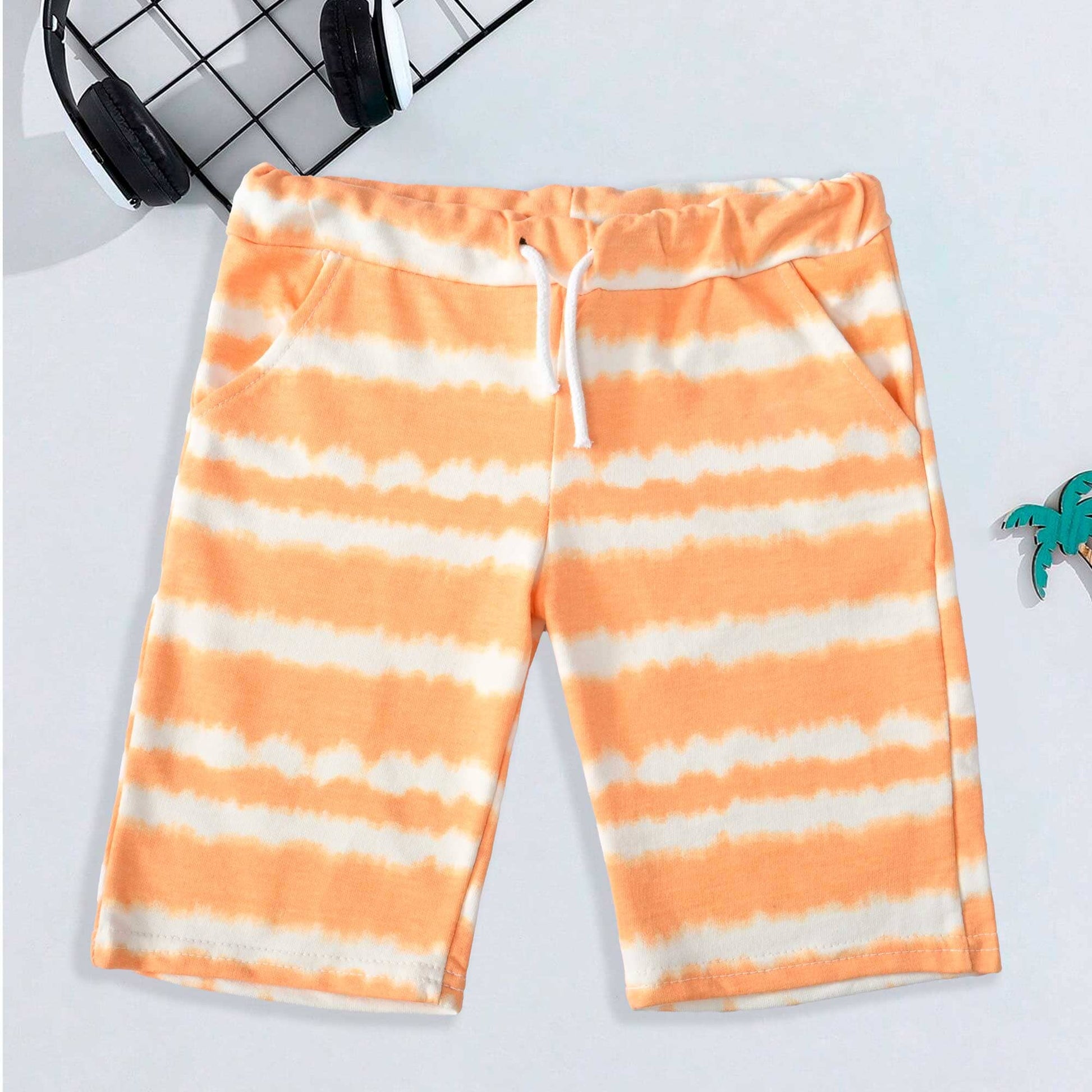 Ritado Baby Kids Olinda Printed Terry Shorts Kid's Shorts SNR Orange 2 Years 