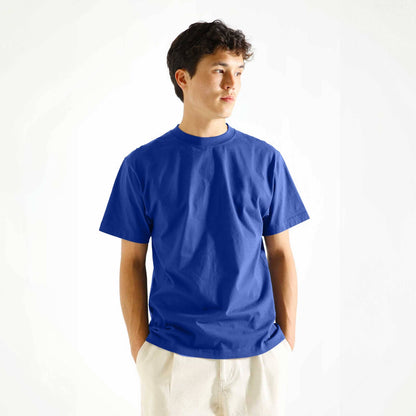 Polo Republica Men's Essentials Basic Crew Neck Tee Shirt Men's Tee Shirt Polo Republica Blue S 