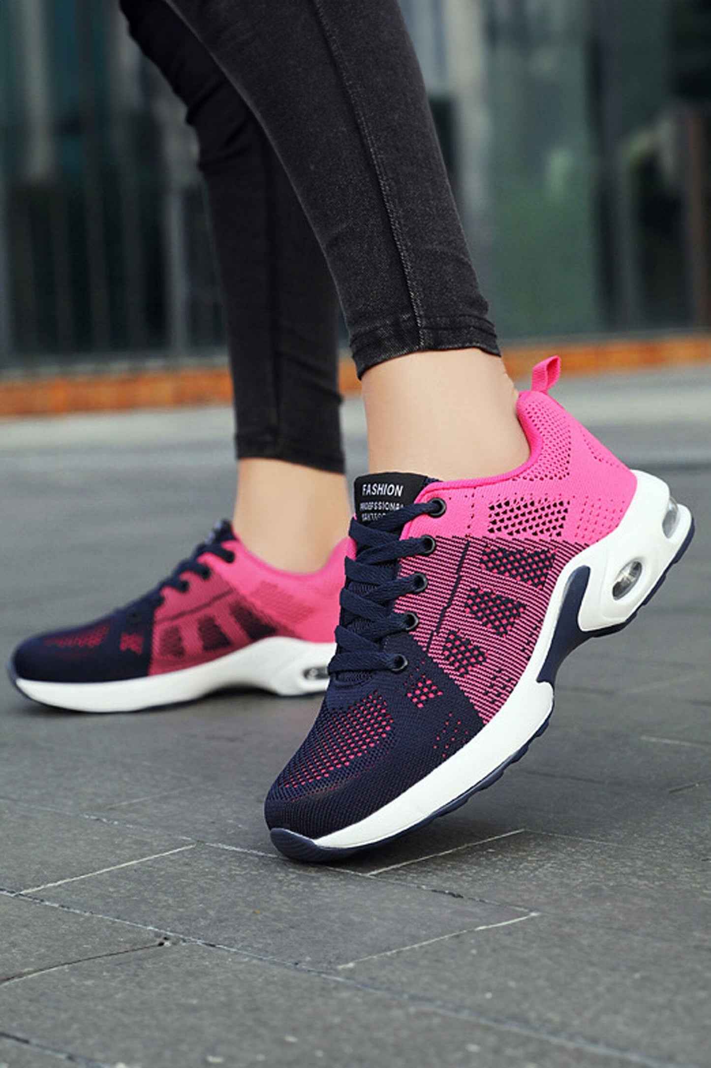 Fashion Women's Air-Cushioned Lace-Up Sneakers Women's Shoes Shaoxing Shangqu im&ex Co.,ltd 