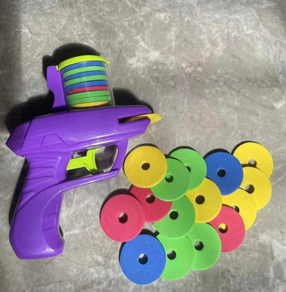 Kid's Foam Disc Launcher Shooter Toy Gun