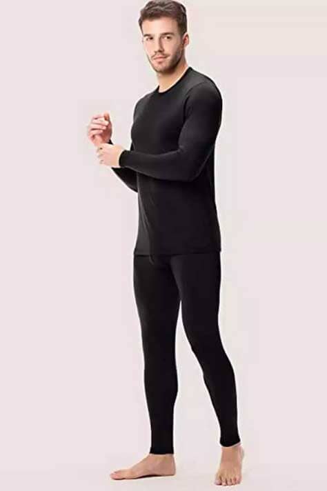 Unisex Thermal Base Layer Set Unisex Thermals Ibrahim Traders ( SALE BASIS ) Jade Black S 