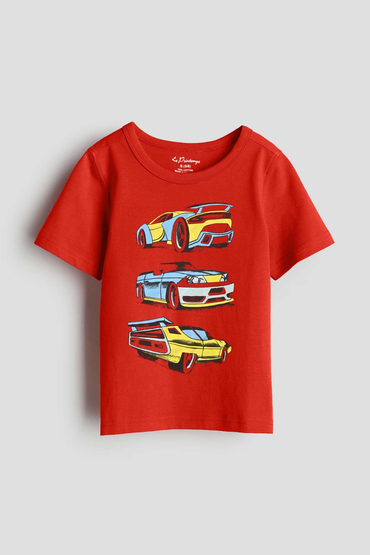 Le Printemps Boy's Cars Printed Tee Shirt Boy's Tee Shirt Athar Traders 