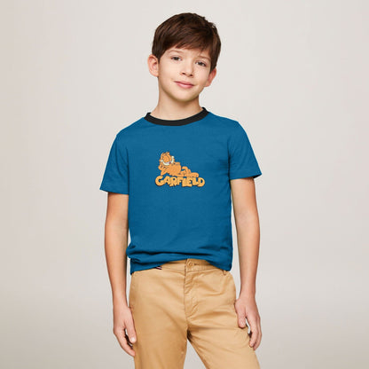 Polo Republica Boy's Garfield Printed Tee Shirt Boy's Tee Shirt Polo Republica Teal Blue 3-4 Years 