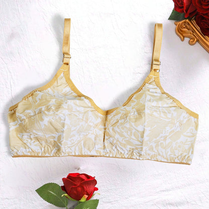 Women's Floral Printed Basic Cotton Bra Women's Lingerie CPKM 30 