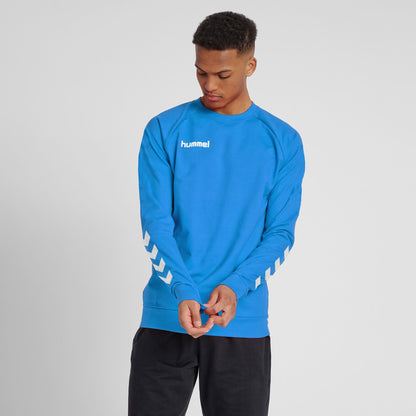 Hummel Men's Arrow Arms Activewear Sweat Shirt Men's Jacket HAS Apparel Blue S 