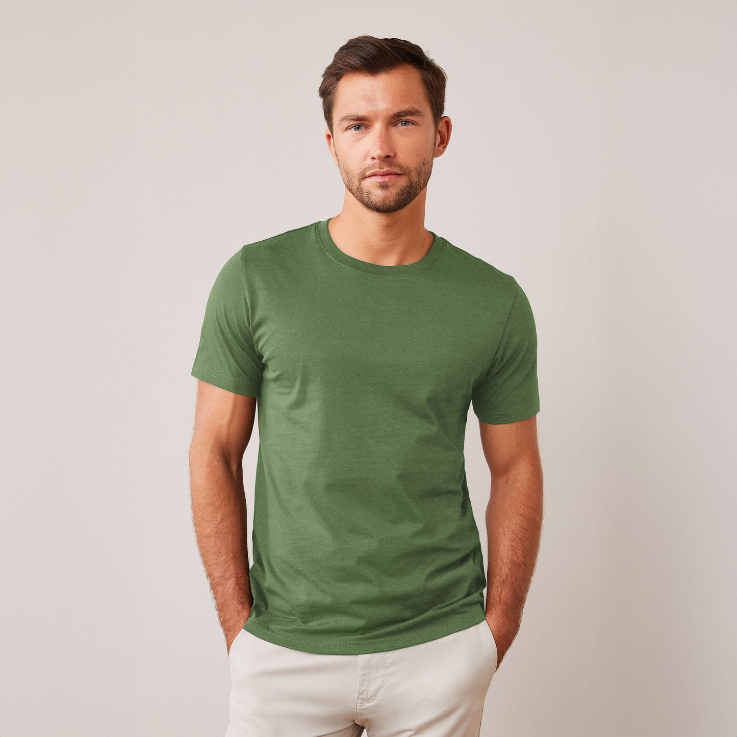 Polo Republica Men's Essentials Premium Tee Shirt Men's Tee Shirt Polo Republica Green Marl S 