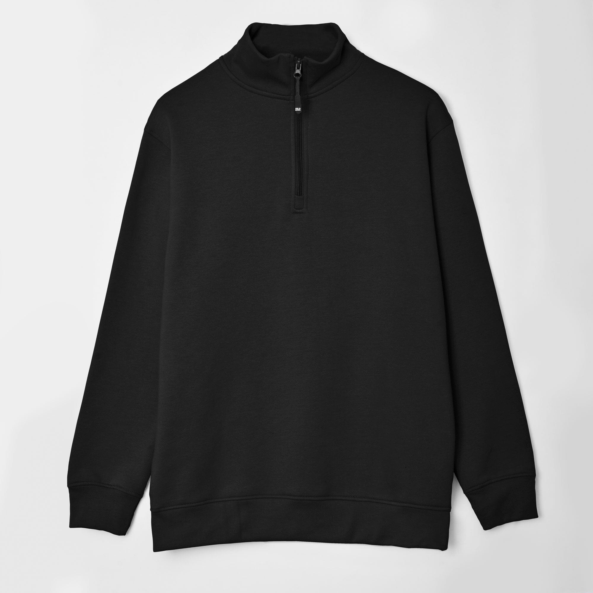 Polo Republica Men's Quarter Zipper Long Sleeve Fleece Sweat Shirt