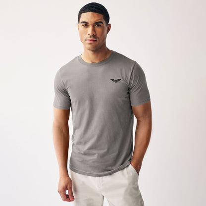 Eternity Men's Logo Printed Crew Neck Tee Shirt Men's Tee Shirt ETY Grey S 