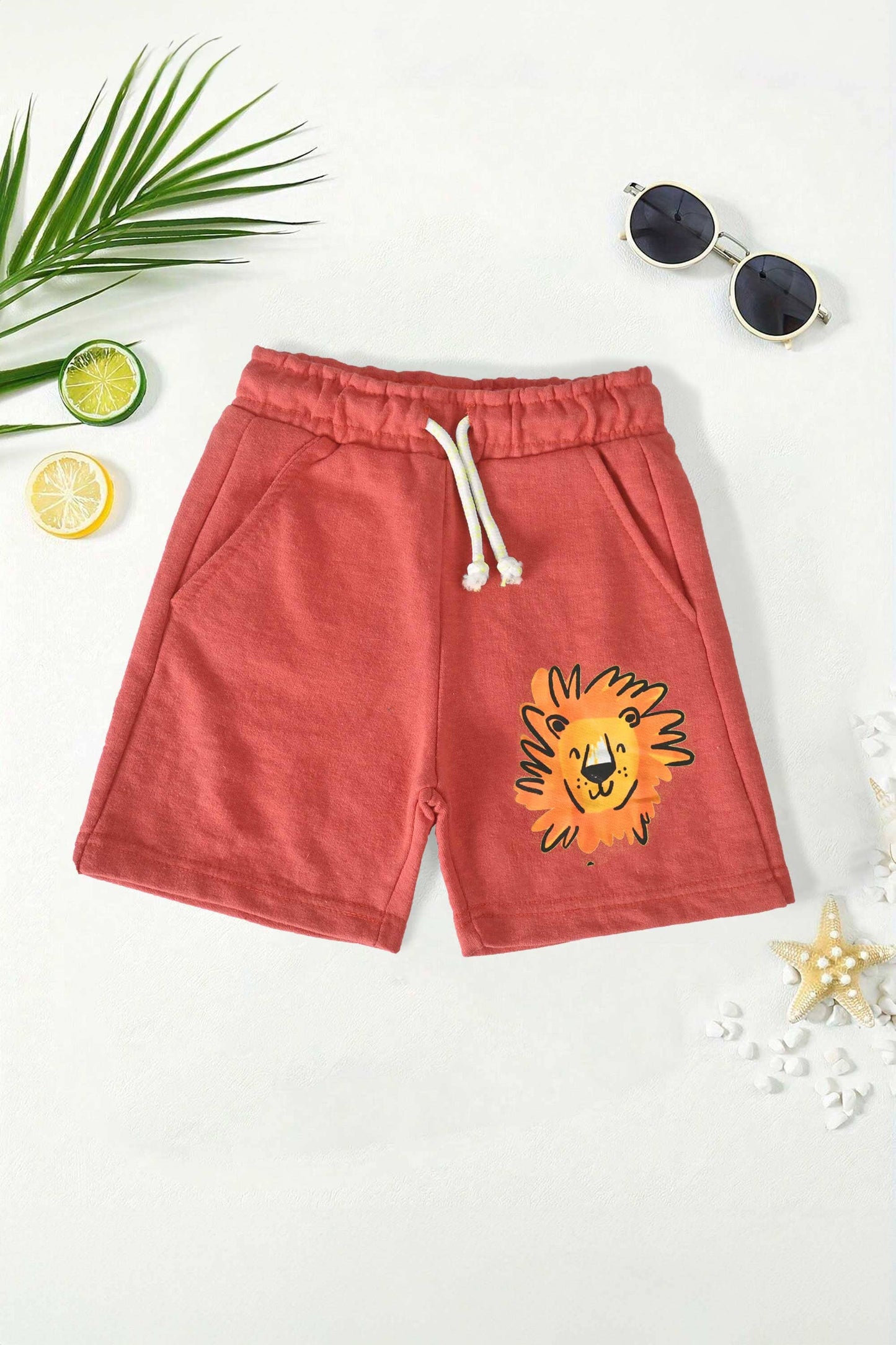 Lefties Boy's Lion Printed Classic Terry Shorts Boy's Shorts SNR 