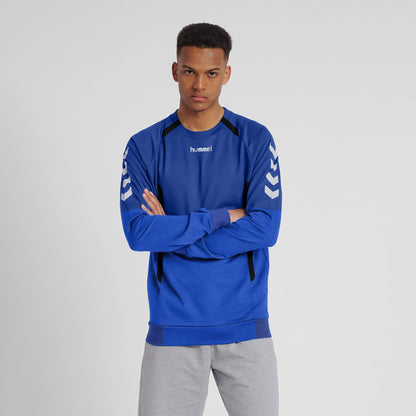 Hummel Men's Contrast Design Activewear Sweat Shirt Men's Jacket HAS Apparel Royal S 